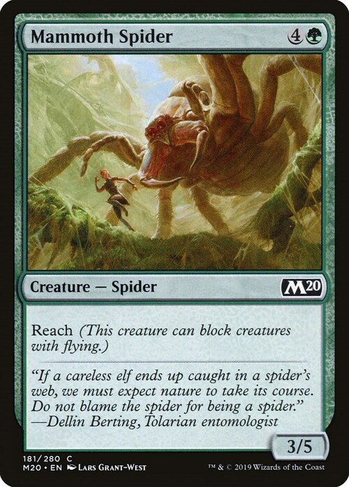 Mammoth Spider Card Front