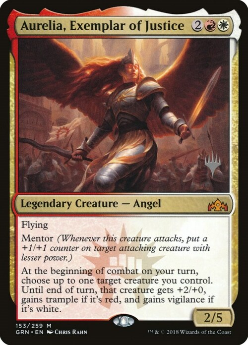 Aurelia, Exemplar of Justice Card Front