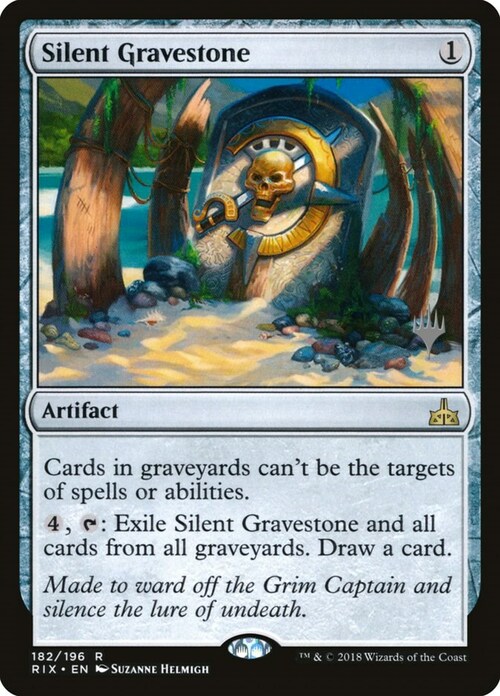 Silent Gravestone Card Front