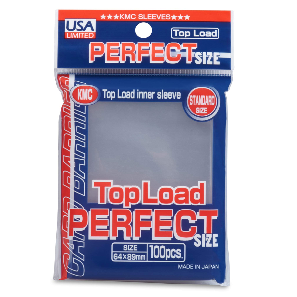 100 Buste KMC Top Load Perfect Sized