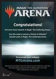 Arena Code Card (Promo Pack)