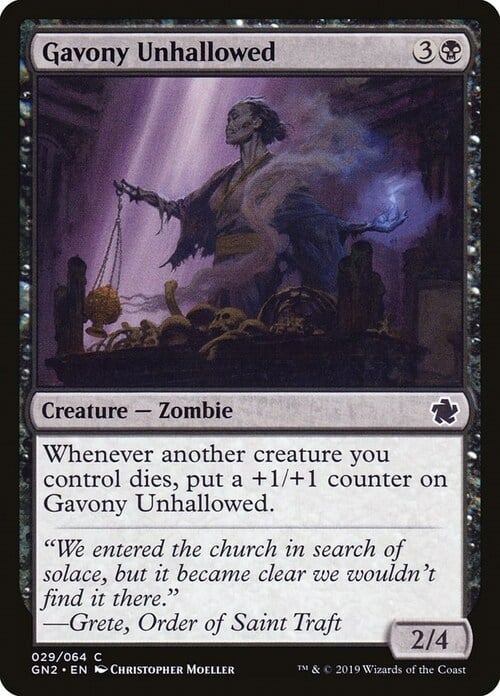 Gavony Unhallowed Card Front