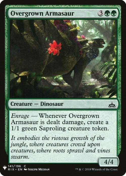 Overgrown Armasaur Card Front