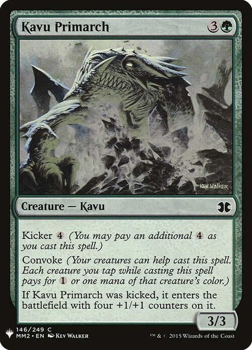 Kavu Primarch Card Front