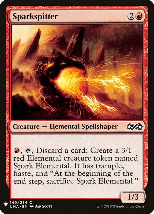 Sparkspitter Card Front