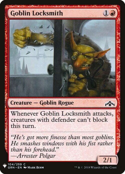 Goblin Locksmith Card Front