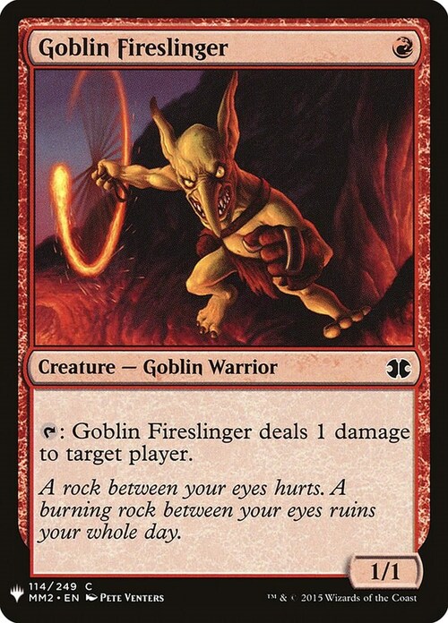 Goblin Fireslinger Card Front