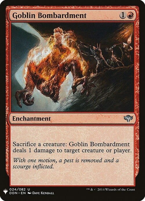 Goblin Bombardment Card Front