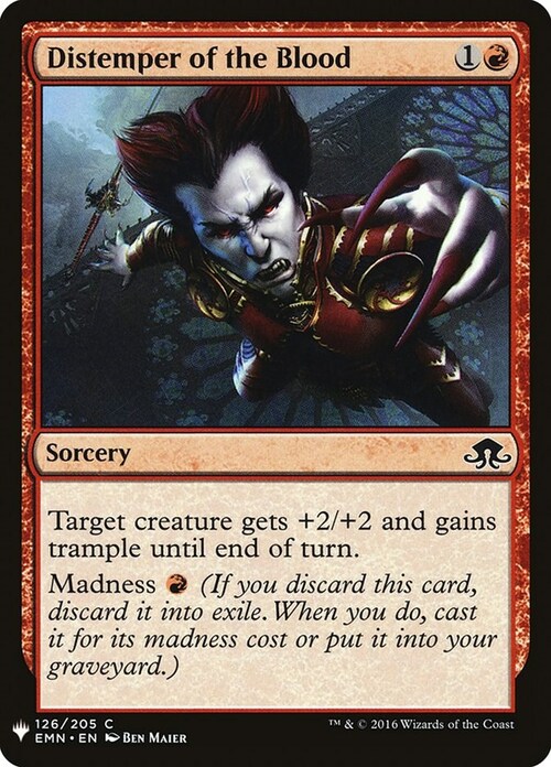 Distemper of the Blood Card Front