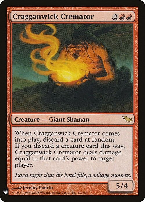 Cragganwick Cremator Card Front