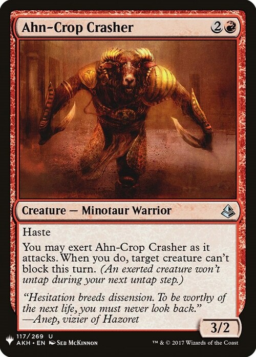 Ahn-Crop Crasher Card Front