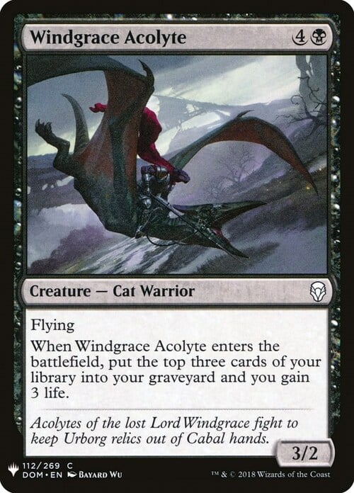 Windgrace Acolyte Card Front