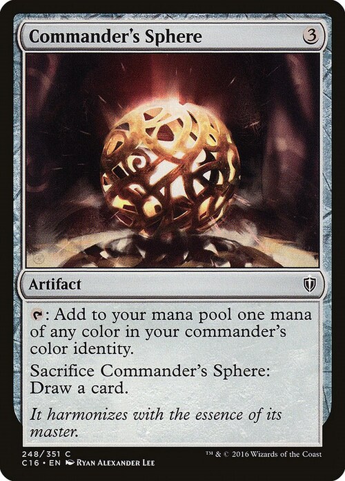 Commander's Sphere Card Front