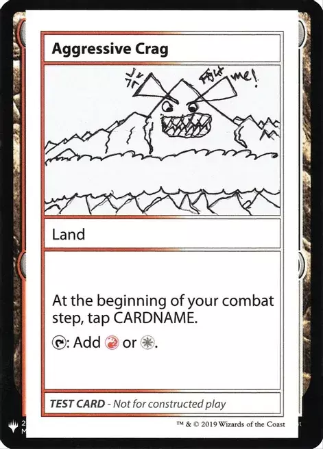 Aggressive Crag Card Front