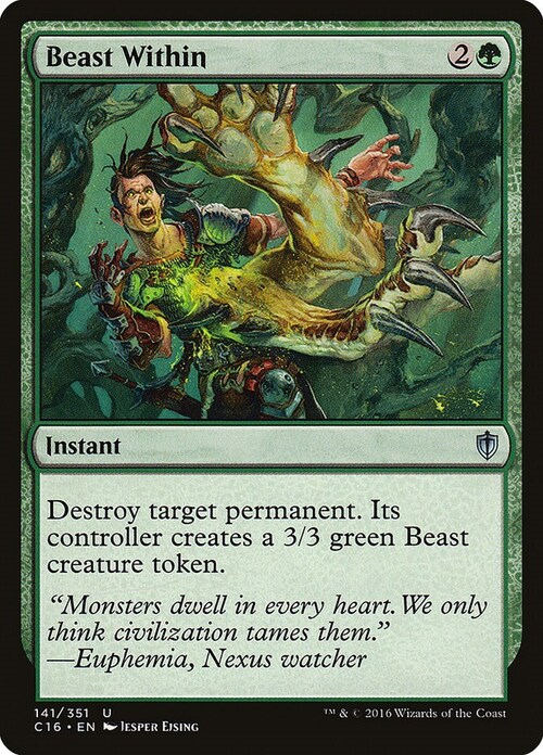 Beast Within Card Front