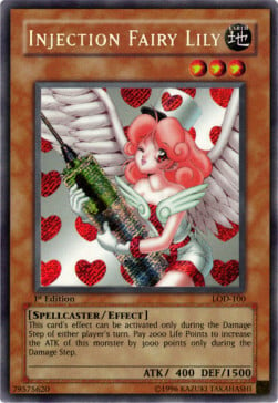 Injection Fairy Lily Card Front