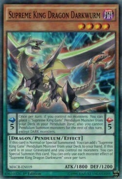 Supreme King Dragon Darkwurm Card Front