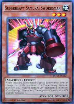 Superheavy Samurai Swordsman Card Front