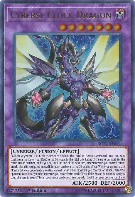 Cyberse Clock Dragon Card Front