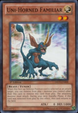 Uni-Horned Familiar Card Front