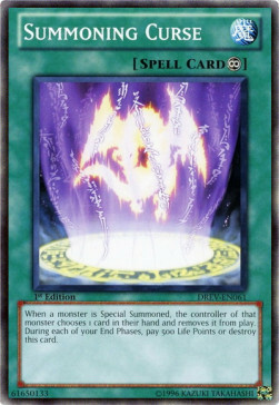 Summoning Curse Card Front