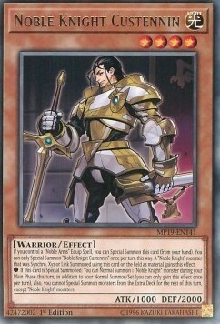 Noble Knight Custennin Card Front