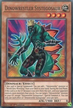 Dinowrestler Systegosaur Card Front