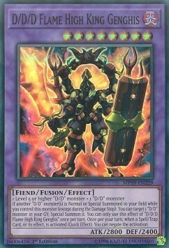 D/D/D Flame High King Genghis Card Front