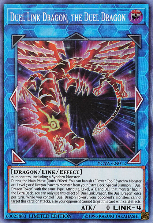 Duel Link Dragon, the Duel Dragon Card Front