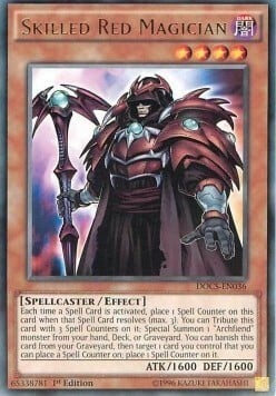 Skilled Red Magician Card Front