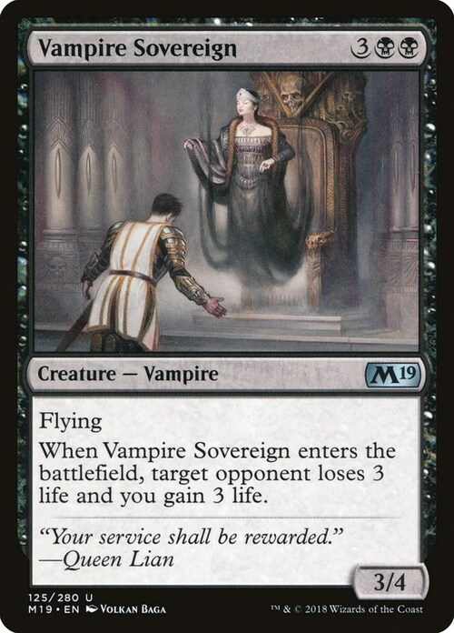 Vampire Sovereign Card Front