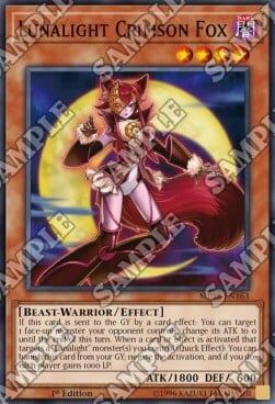 Lunalight Crimson Fox Card Front