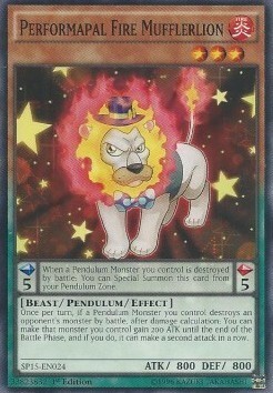 Performapal Fire Mufflerlion Card Front