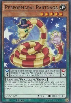 Performapal Partnaga Card Front