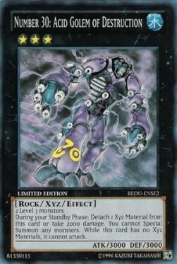 Number 30: Acid Golem of Destruction Card Front