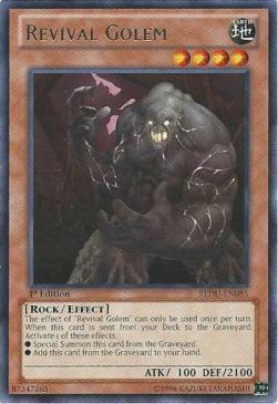 Revival Golem Card Front