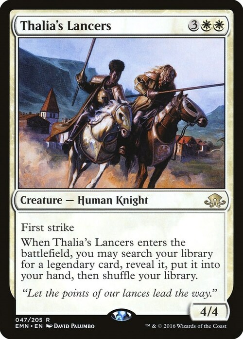 Thalia's Lancers Card Front