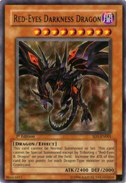 Red-Eyes Darkness Dragon Card Front