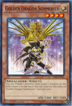 Golden Dragon Summoner Card Front