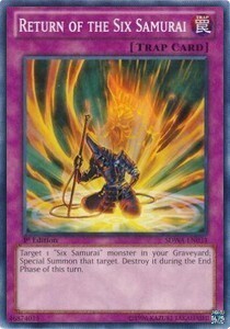 Return of the Six Samurai Card Front