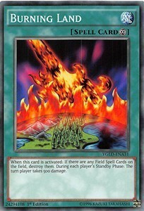 Burning Land Card Front