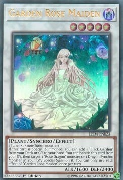 Garden Rose Maiden Card Front