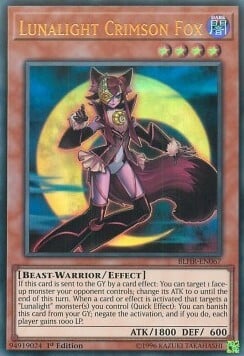 Lunalight Crimson Fox Card Front