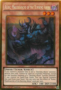 Rubic, Malebranche of the Burning Abyss Card Front