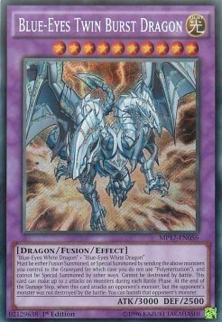 Blue-Eyes Twin Burst Dragon Card Front