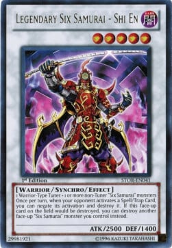 Legendary Six Samurai - Shi En Card Front