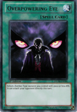 Overpowering Eye Card Front