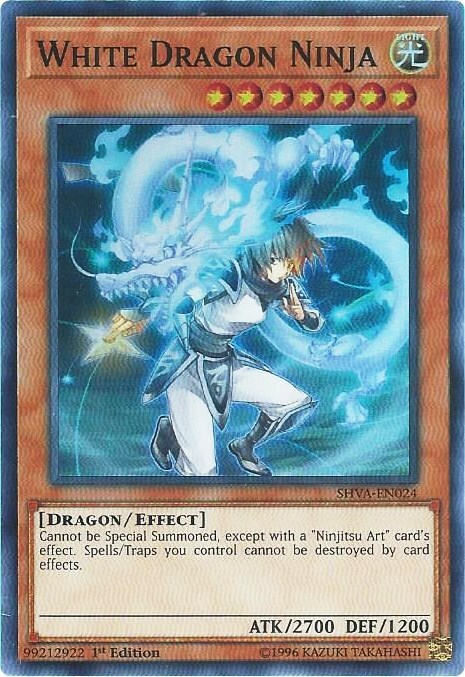 White Dragon Ninja Card Front