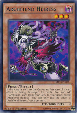 Archfiend Heiress Card Front