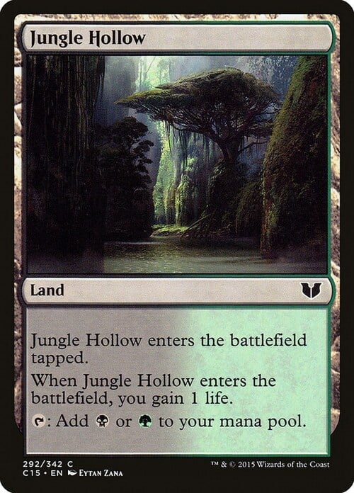 Jungle Hollow Card Front